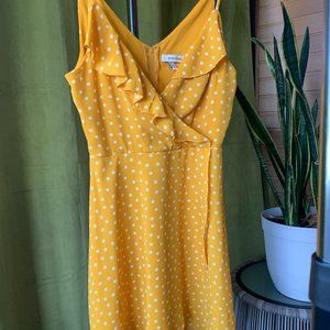 Yellow polka dot dress